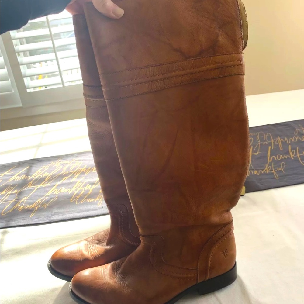 Frye brown riding boots size 9